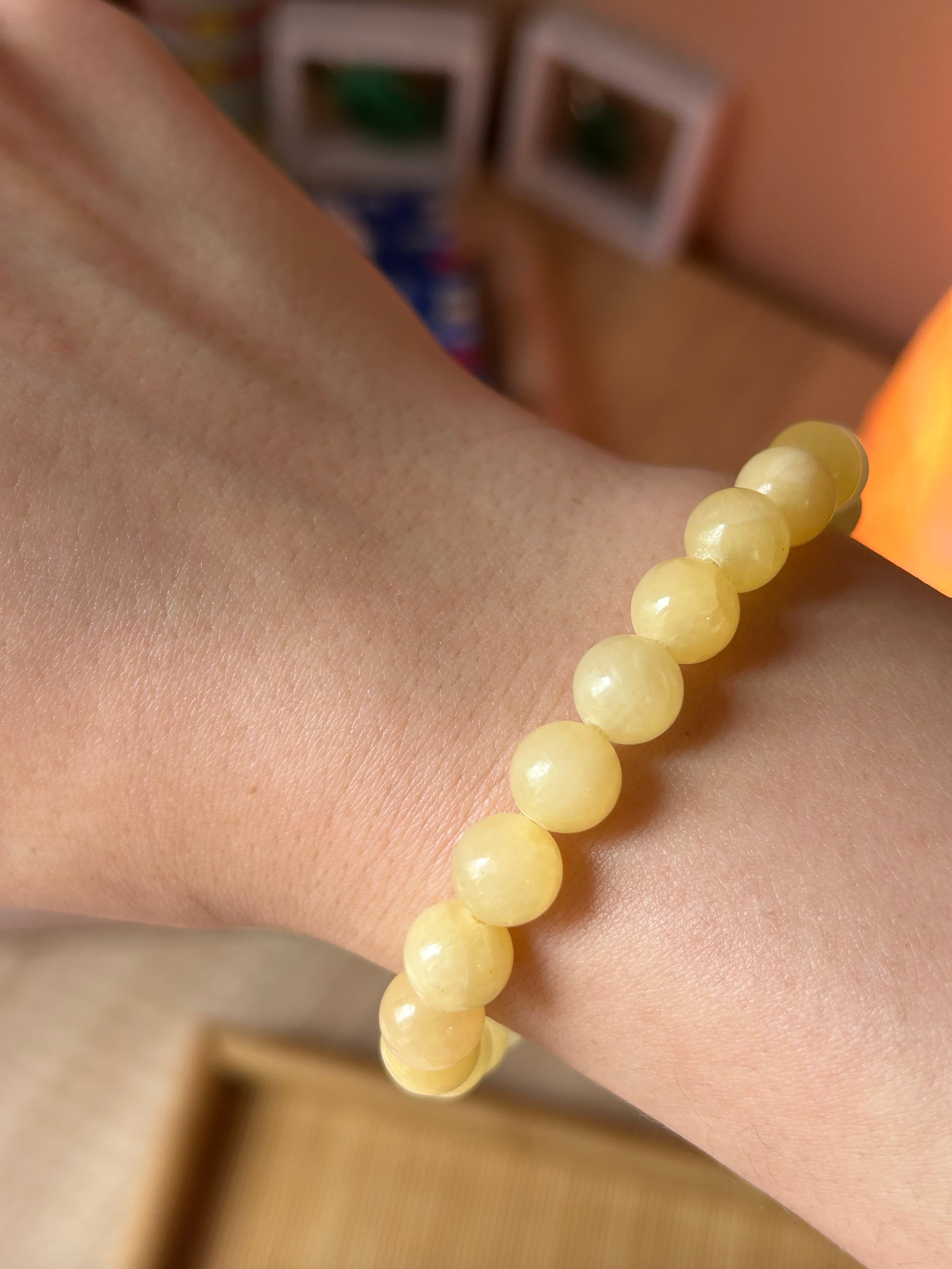 Bracelet calcite jaune
