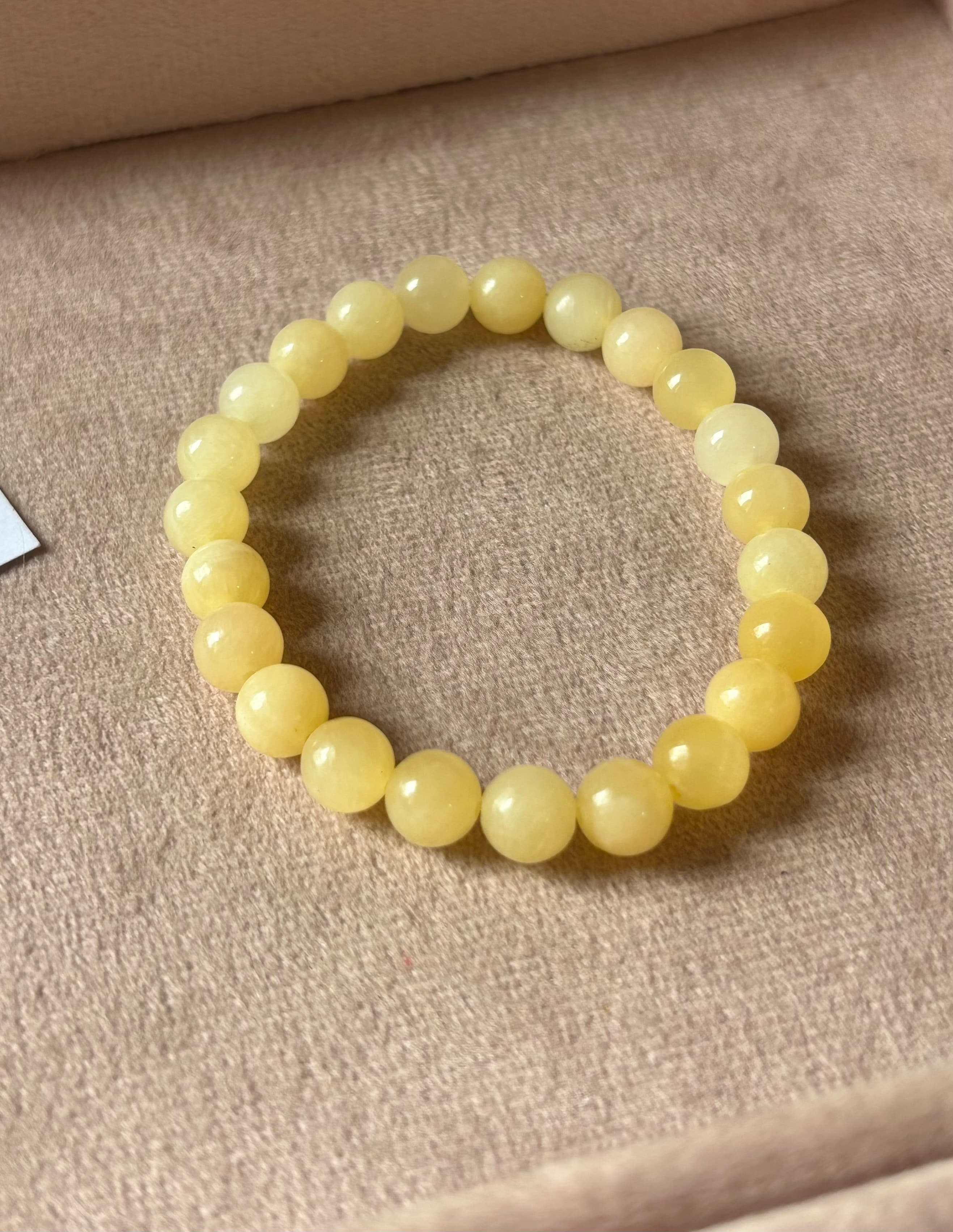Bracelet calcite jaune