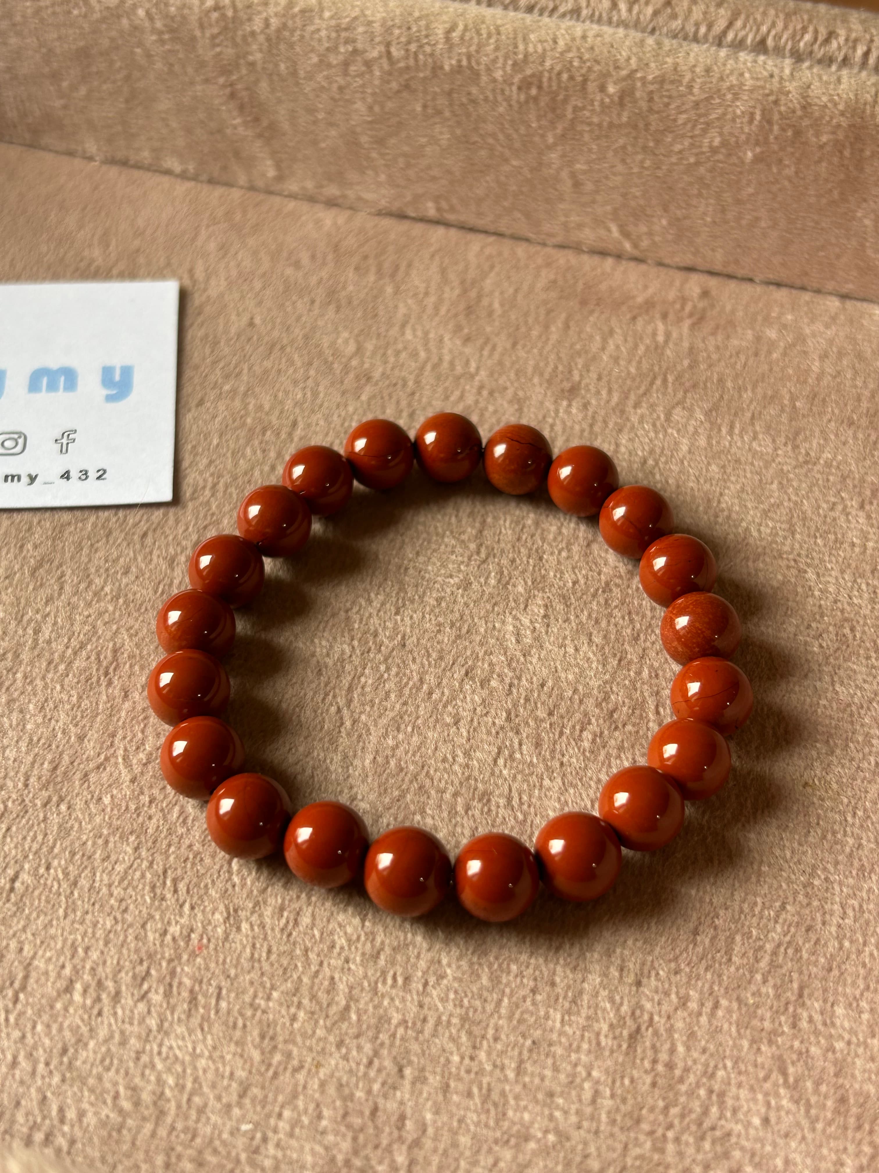Bracelet jaspe rouge