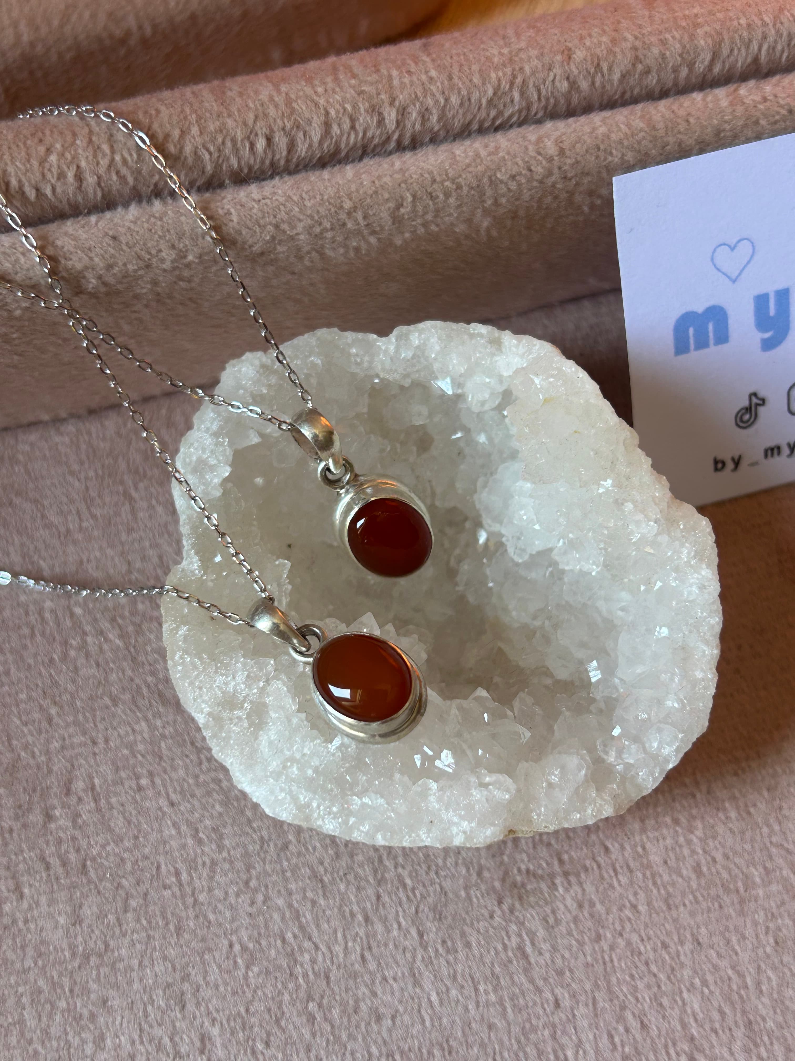 Collier cornaline